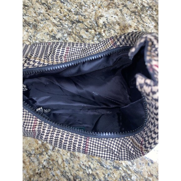 VIntage Lauren Ralph Lauren Houndstooth Hobo Plaid Handbag Purse Small - Picture 6 of 8